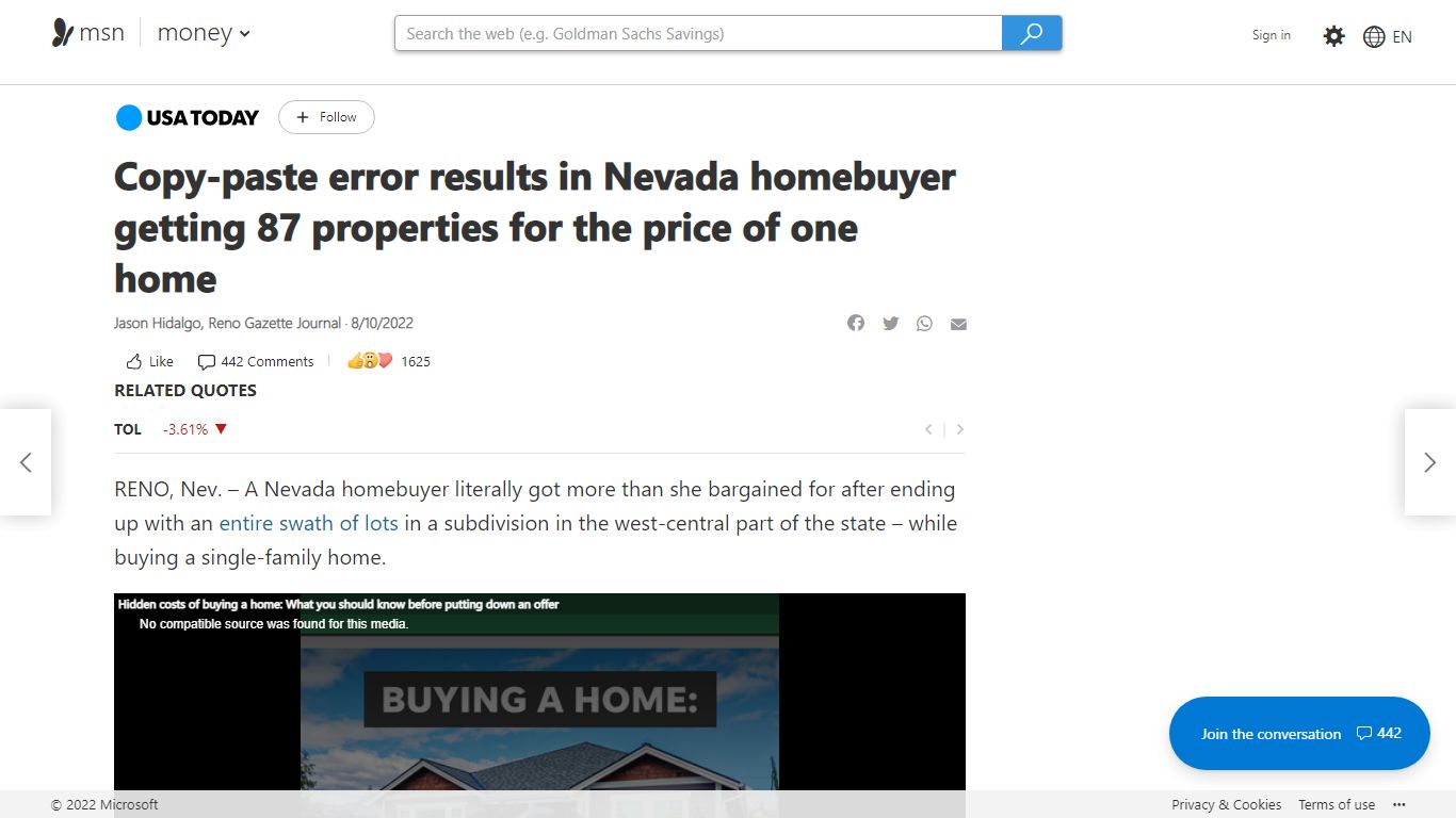 Copy-paste error results in Nevada homebuyer...